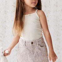 Jamie Kay Organic Cotton Fine Rib Singlet - Lily Fleck