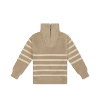 Jamie Kay Jack Zip Jumper - Lenny Stripe Fawn