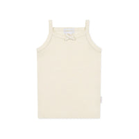 Jamie Kay Organic Cotton Fine Rib Singlet - Lily Fleck