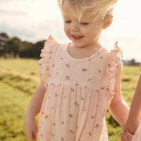 Jamie Kay Organic Cotton Muslin Sadie Romper - Meredith Morganite