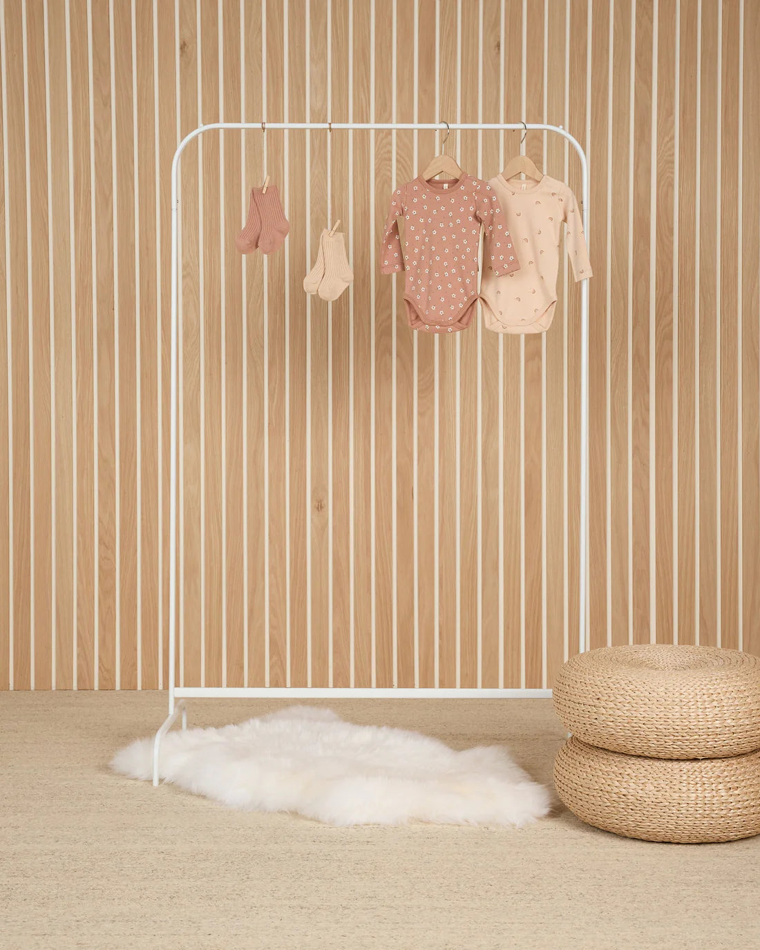 Quincy Mae Socks Set || Shell, Rose