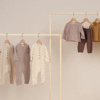 Quincy Mae Woven Jumpsuit || Plum Gingham