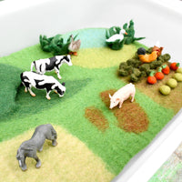 Tara Treasures Farm Felt Play Mat Playscape