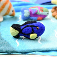 Tara Treasures Felt Blue Tang Fish Toy (Coral Reef Fish)