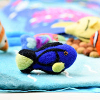 Tara Treasures Felt Blue Tang Fish Toy (Coral Reef Fish)
