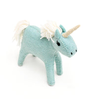 Tara Treasures Felt Blue Unicorn Toy
