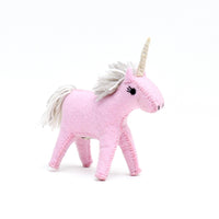 Tara Treasures Felt Pink Unicorn Toy