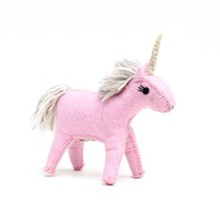 Tara Treasures Felt Pink Unicorn Toy
