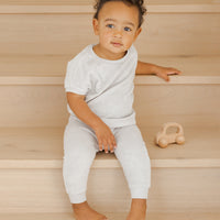 Quincy Mae Terry Tee + Pant Set || Cloud