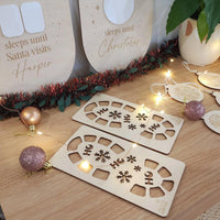 Wooden Santa Footprint Stencil - Christmas Keepsake