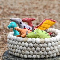 Tara Treasures Felt Tyrannosaurus Rex (T Rex) Dinosaur Toy