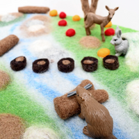 Tara Treasures Woodland River Play Mat Playscape