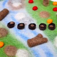 Tara Treasures Woodland River Play Mat Playscape
