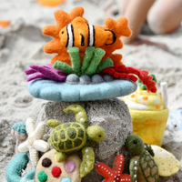 Tara Treasures Felt Coral Reef with Clownfish Set