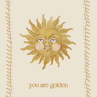 you are golden greeting card brigette may nurture thy seed