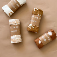 Arlo Palm Toffee Bamboo/Cotton Wrap