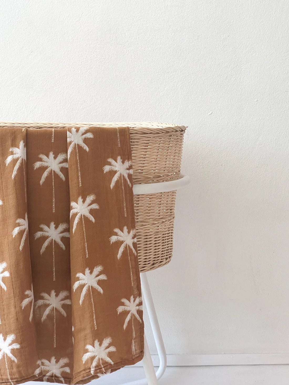 Arlo Palm Toffee Bamboo/Cotton Wrap