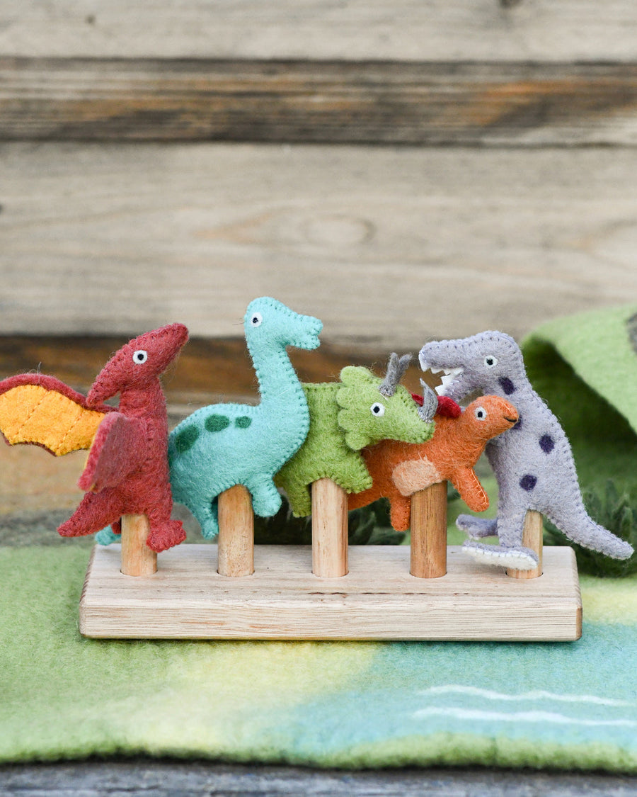 Tara Treasures Dinosaur Finger Puppets Set