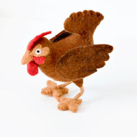 Tara Treasures Felt Hen Toy