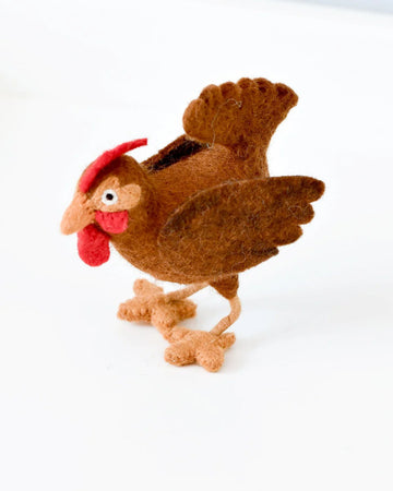 Tara Treasures Felt Hen Toy