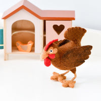 Tara Treasures Felt Hen Toy