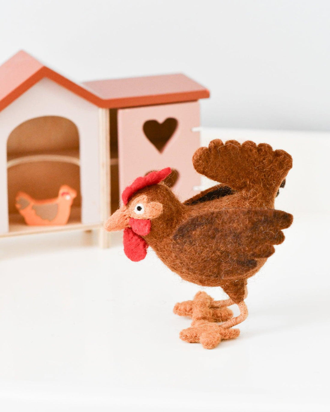 Tara Treasures Felt Hen Toy