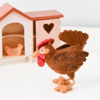 Tara Treasures Felt Hen Toy