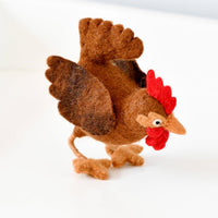 Tara Treasures Felt Hen Toy