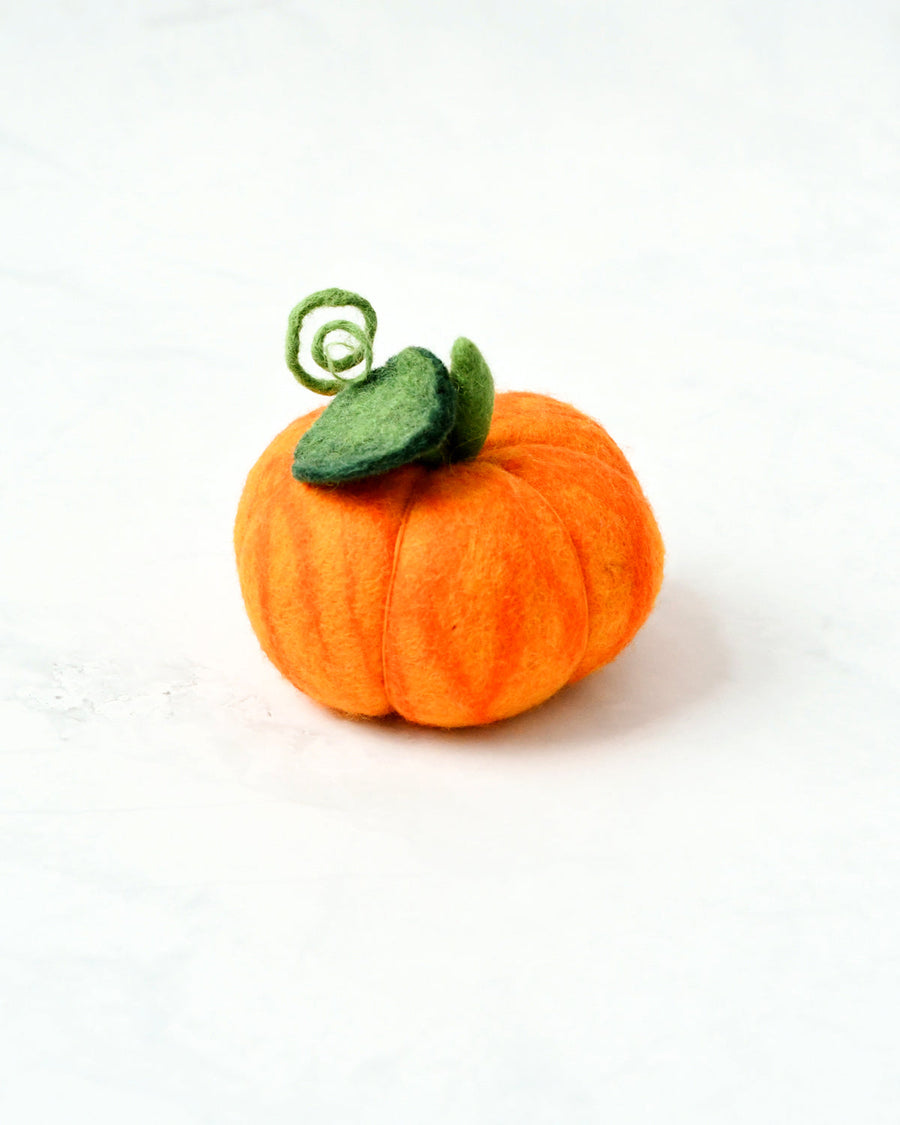 Tara Treasures Felt Orange Pumpkin