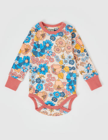Goldie and Ace Willa Wildflower Long Sleeve Bodysuit