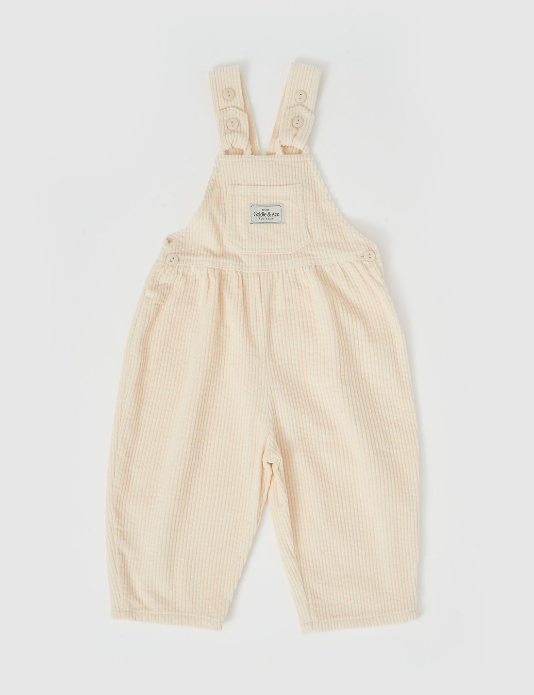 Goldie and Ace Sammy Corduroy Overalls Oat