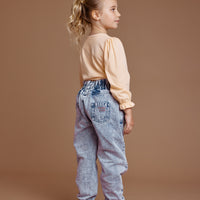 Goldie and Ace Millie Paper Bag Jeans Light Denim