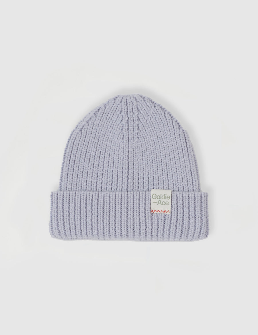 Goldie and Ace Wool Beanie Cloud Lilac