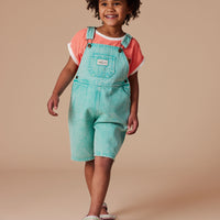 Goldie and Ace Burton Vintage Washed Denim Overalls Turquoise