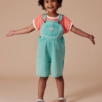 Goldie and Ace Burton Vintage Washed Denim Overalls Turquoise