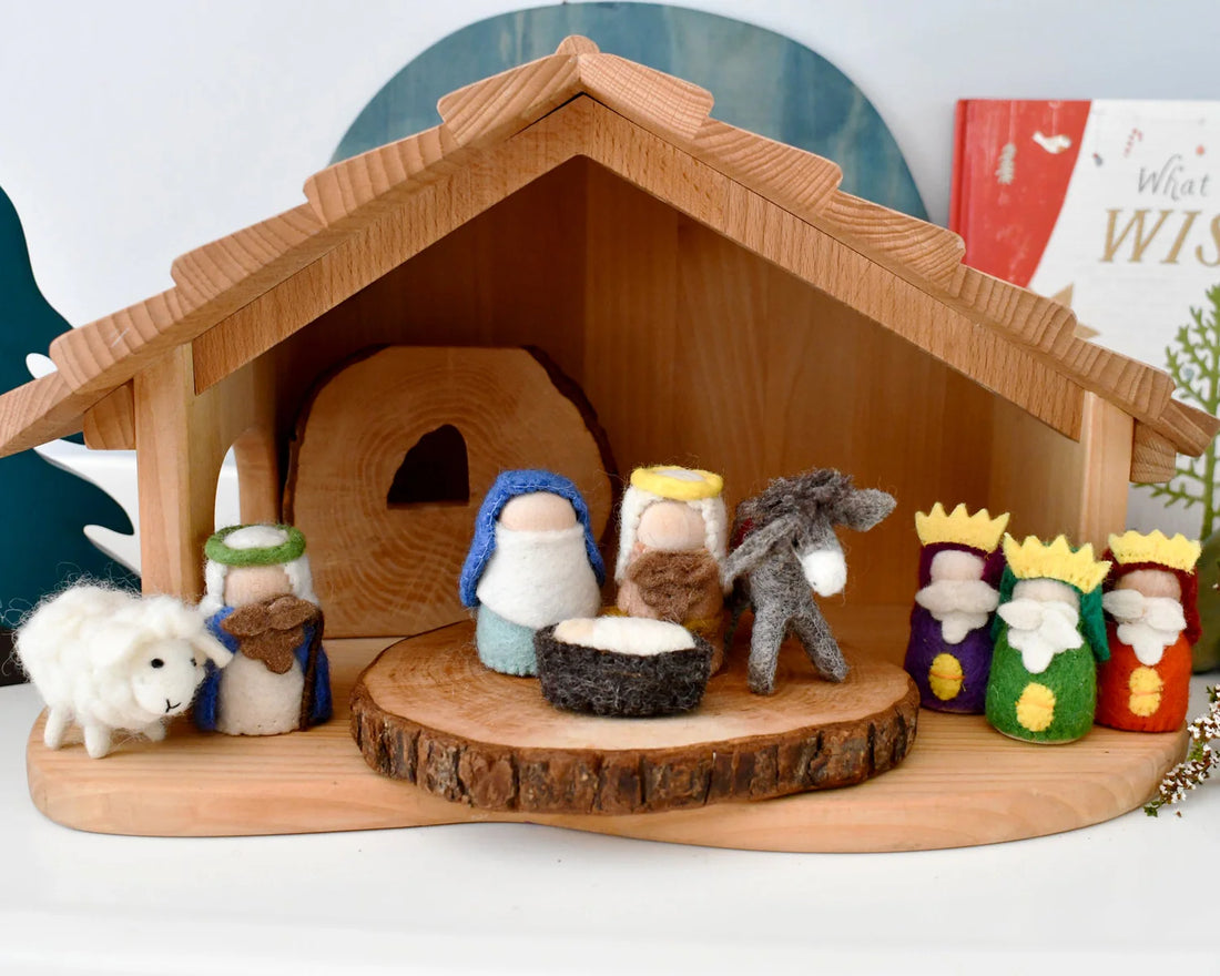 Tara Treasures Felt Nativity Peg Dolls Set