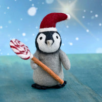 Tara Treasures Felt Penguin With Lollipop Toy