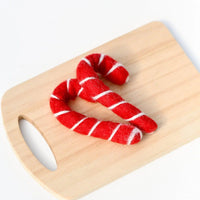 Tara Treasures Felt Candy Canes - Set of 2 (Red)