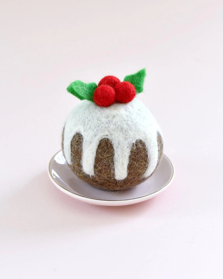 Tara Treasures Felt Christmas Pudding (Round)