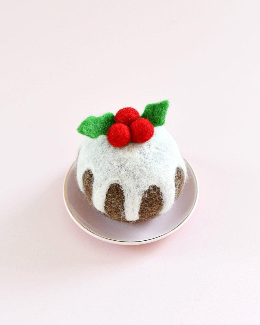 Tara Treasures Felt Christmas Pudding (Round)