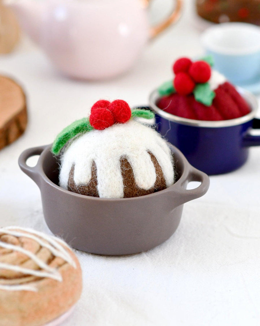 Tara Treasures Felt Christmas Pudding (Round)