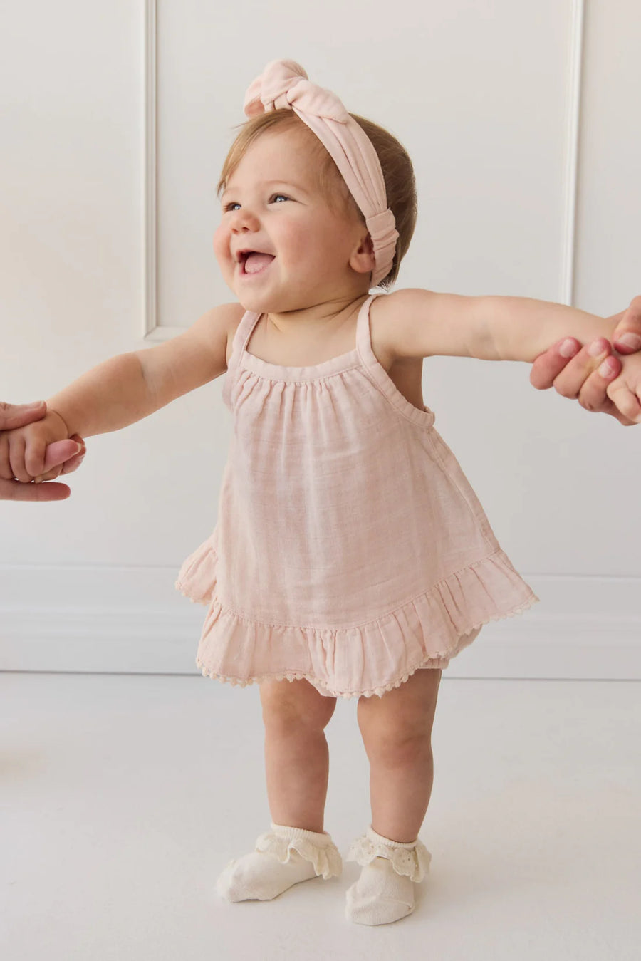 Jamie Kay Organic Cotton Muslin Zoe Set - Ballet Pink