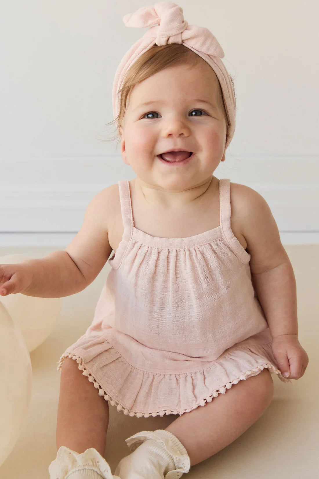 Jamie Kay Organic Cotton Muslin Zoe Set - Ballet Pink