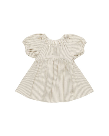 Quincy Mae Bella Dress || Basil Stripe