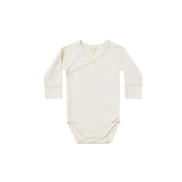 Quincy Mae Side Snap Bodysuit || Ivory