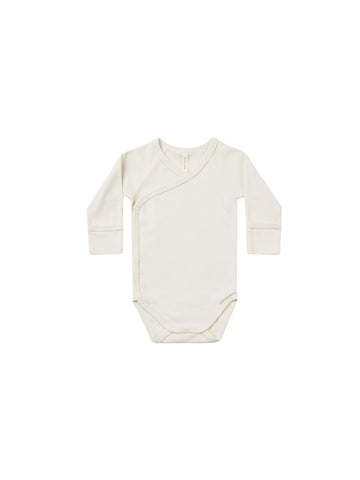 Quincy Mae Side Snap Bodysuit || Ivory