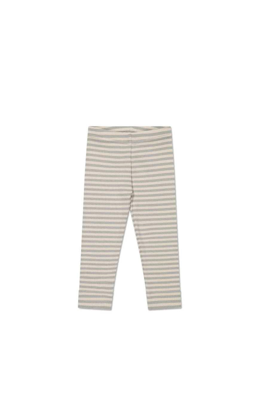 Jamie Kay Organic Cotton Modal Elastane Legging - Narrow Stripe Willow/Soft Clay