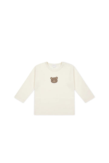 Jamie Kay Pima Cotton Arnold Long Sleeve Top - Cloud Bear