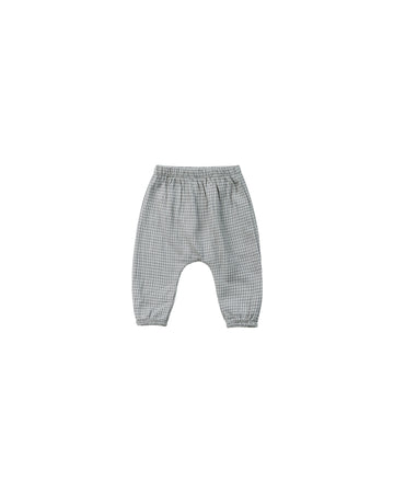Quincy Mae Woven Pant || Blue Gingham