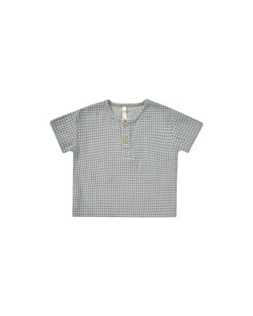 Quincy Mae Henry Top || Blue Gingham